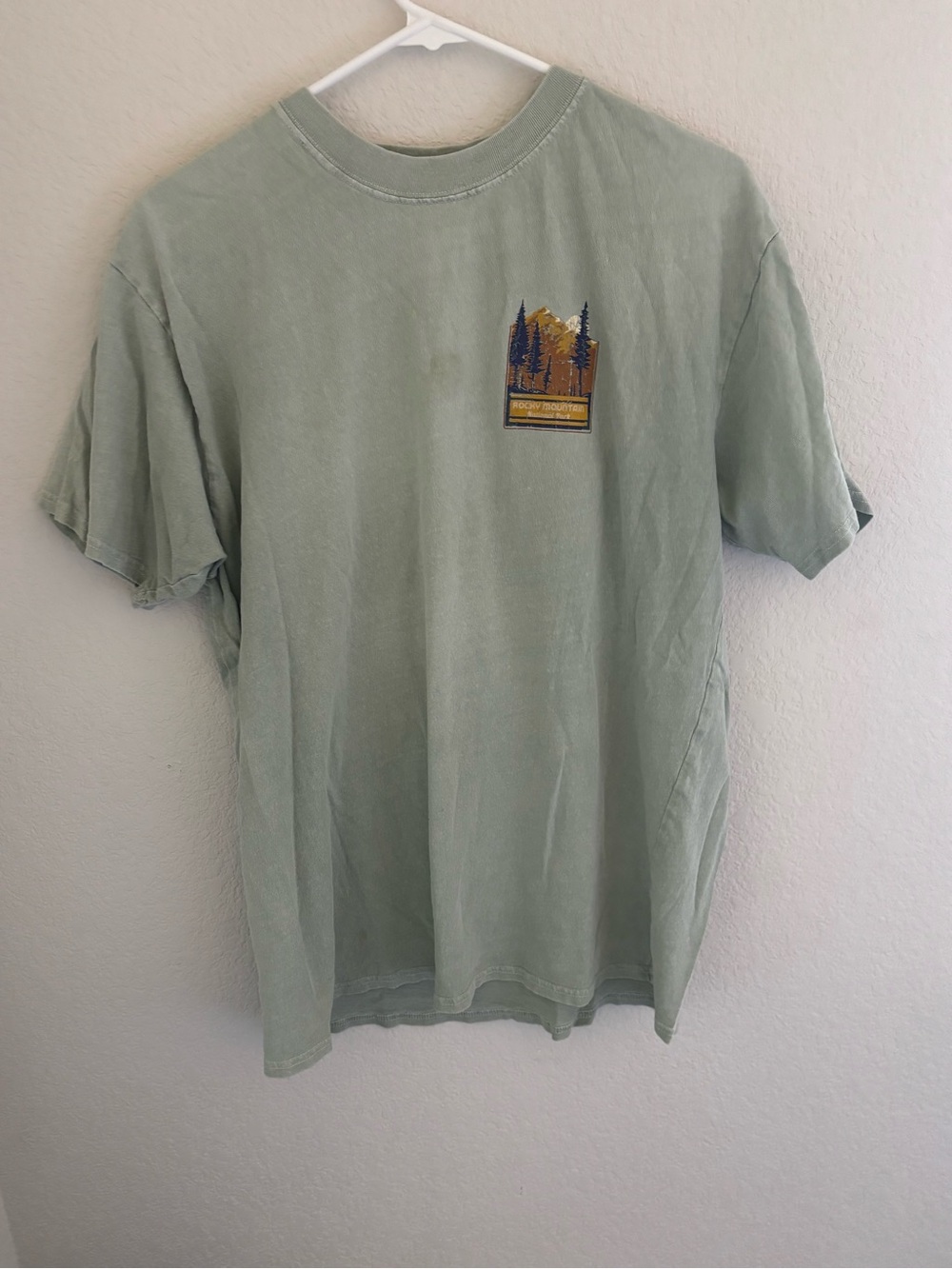 Men's Light Sage Short-Sleeve Graphic Tee